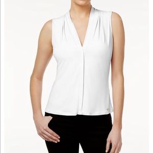 Calvin Klein White No Sleeve Top